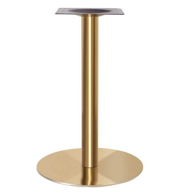 Chân bàn inox trụ tròn mạ vàng CLM8